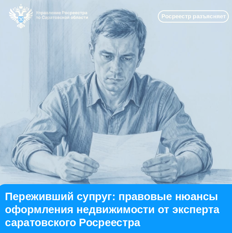 Переживший супруг: правовые нюансы оформления недвижимости от экспертасаратовского Росреестра