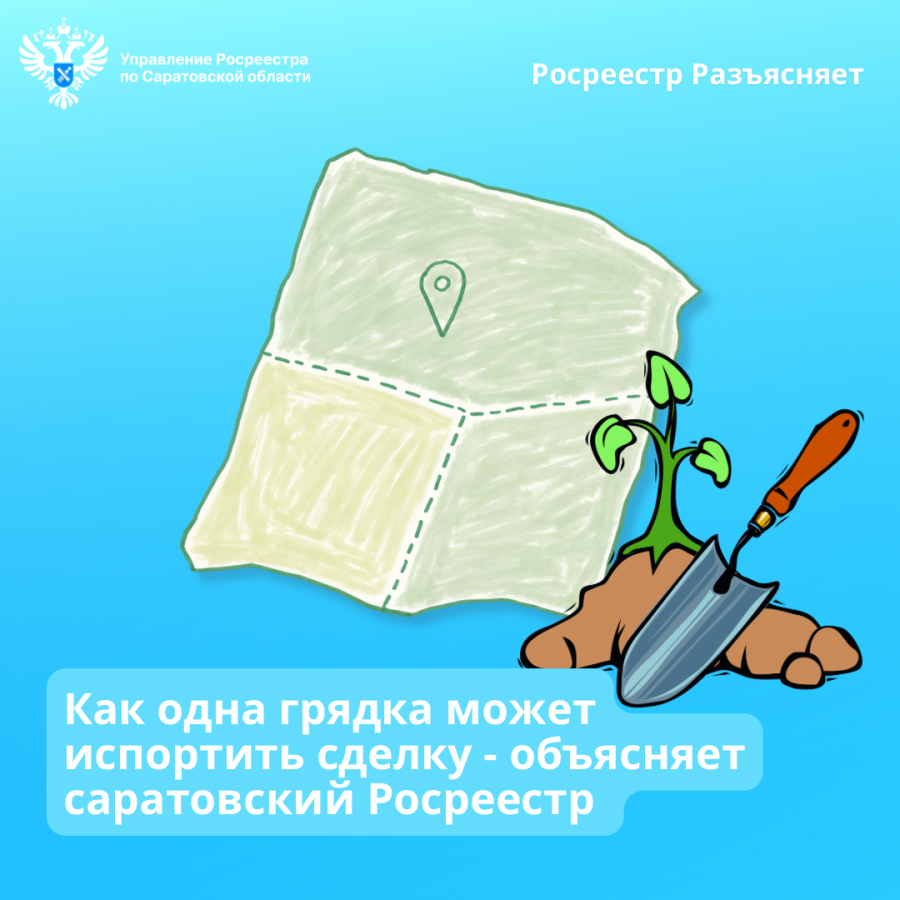 Как одна грядка может испортить сделку – объясняет саратовский Росреестр Как одна грядка может испортить сделку – объясняет саратовский Росреестр