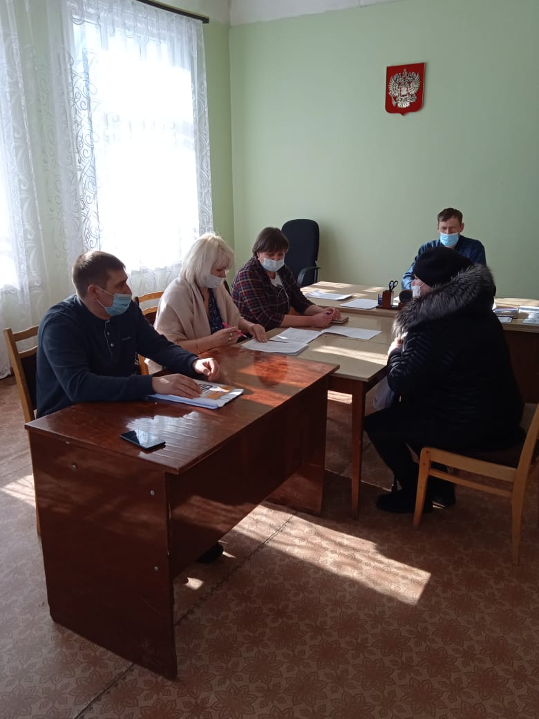 Выездное заседание комиссии в село Розовое