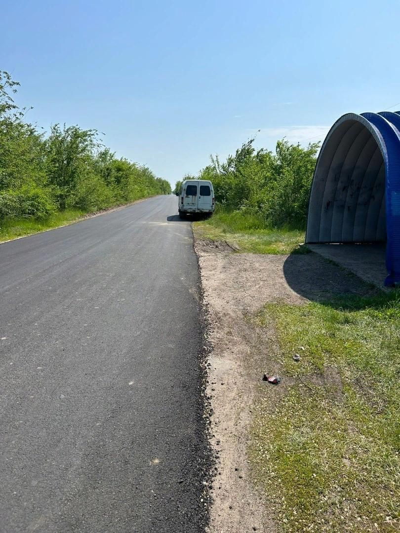 Завершён ремонт автоподъезда к селу Александровка