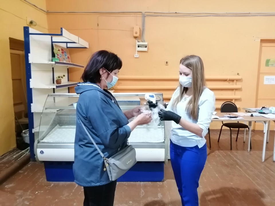 На участках для голосования обеспечена санитарная безопасность.
