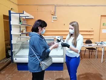 На участках для голосования обеспечена санитарная безопасность.
