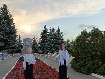 При поддержке администрации Советского муниципального проведена Всероссийская акция "Свеча памяти" 