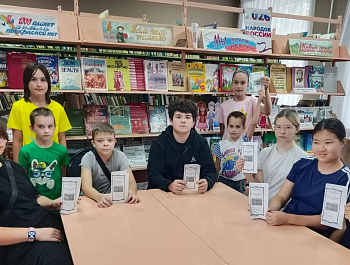 Сотрудниками библиотечной системы администрации района проведен час безопасности «Школа спасателей»